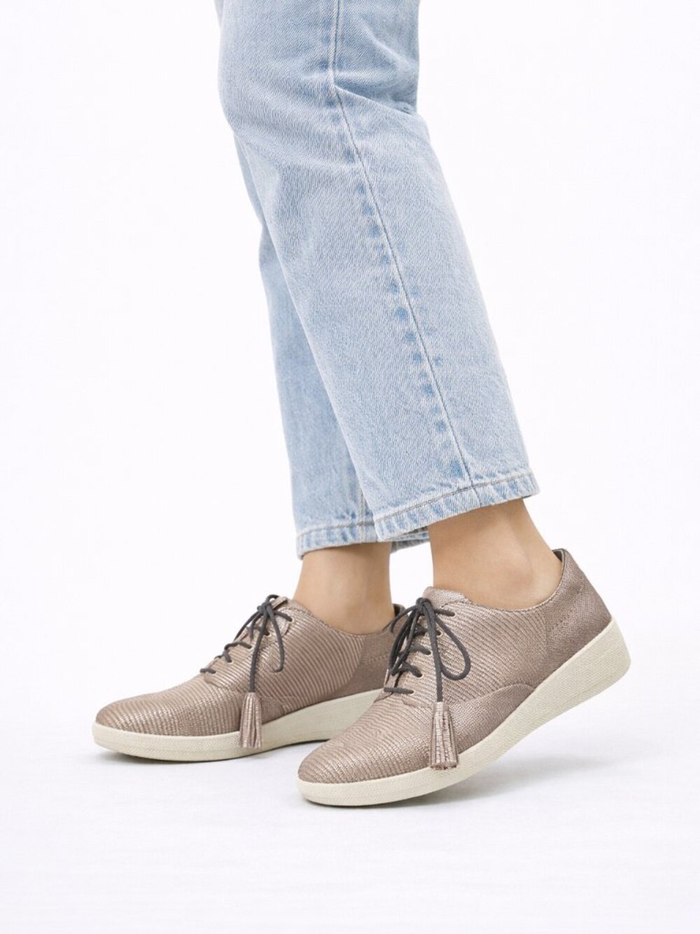 FitFlop Classic Tassel Superoxford Brown Tan Shoes